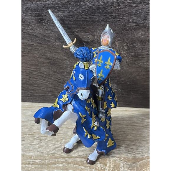 Knight & Horse Action Figures Papo 2005 PVC 4" Medieval Warrior Fantasy - Picture 2 of 13